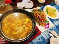 野生菌土锅鸡-尽善百年古院餐厅(王家老宅店)