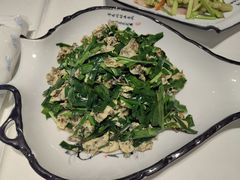 蛋皮红椒炒韭菜-安徽大厦中餐厅