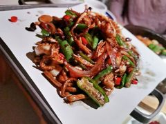 茶树菇炒八爪鱼-桂满陇-十里风荷(合生汇店)