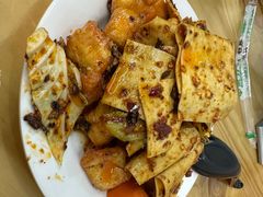 凉拌干豆腐-李刚鸡西刀削面