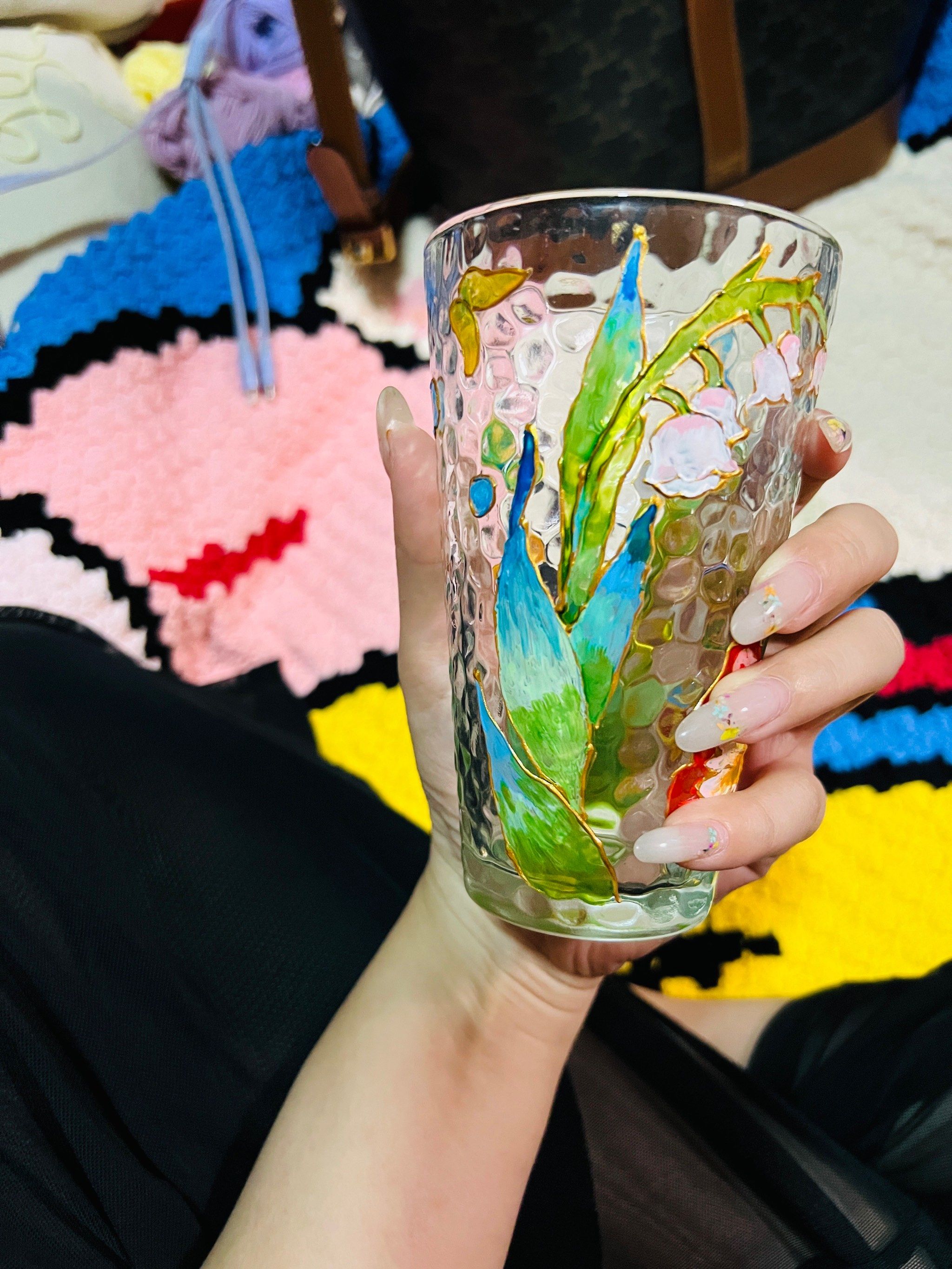 手绘玻璃杯get [调皮]