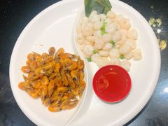 油爆虾拼虾仁-上海1号私藏菜(静安店)