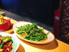 水豆豉炒蓬蒿菜-山石榴·贵州菜(丰盛里店)