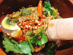 烧椒擂茄子-老滇山寨•云南特色菜•地方菜•民族风情歌舞表演(金碧店)