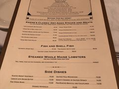 菜单-Keens Steakhouse