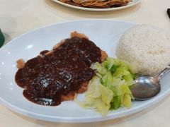 黑椒猪扒饭-旺角宝港式茶餐厅(寮步店)