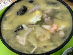 虾仁肉片炒冬笋面-晓午阳常熟炒浇面(红庙店)