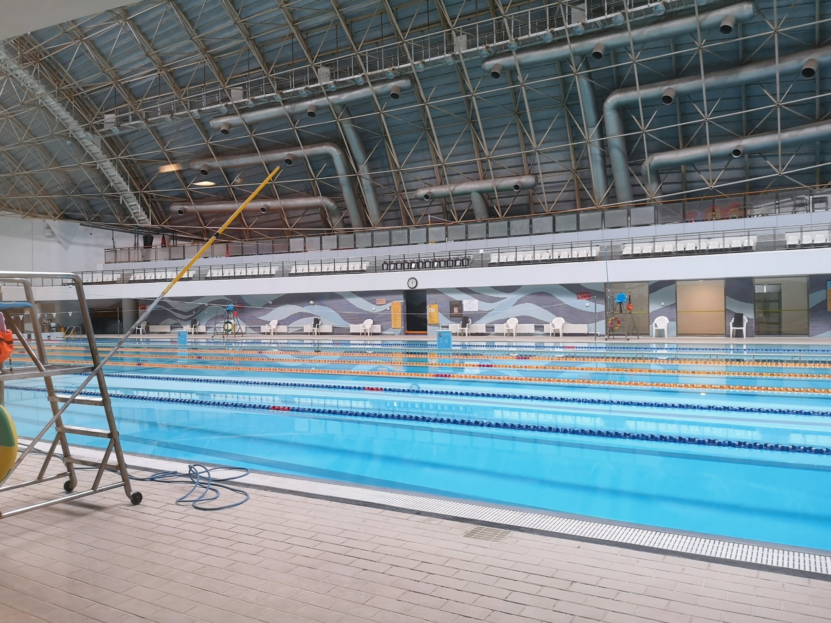 这儿也叫银橄榄体育世界游泳馆.标准泳池臭-大众点评