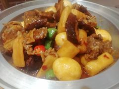 -东来菜馆•手抓海鲜家常菜•海鲜锅贴(鸽子窝店)
