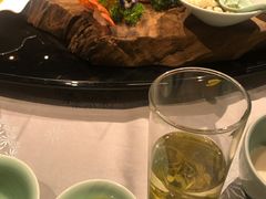 手剥龙井虾仁-十八棵（老龙井）御茶园(老龙井店)