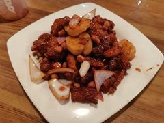 椒香虾仁爆鸡球-陈傻子餐厅(世纪都会店)