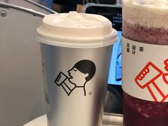 芋泥波波牛乳茶-喜茶(大兴国际机场店)