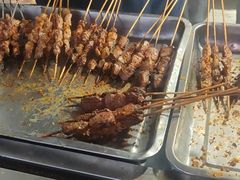 -劳动公园新疆人烤腰子