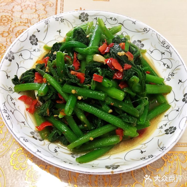 好吃美味绿化你的视野的炒南瓜尖