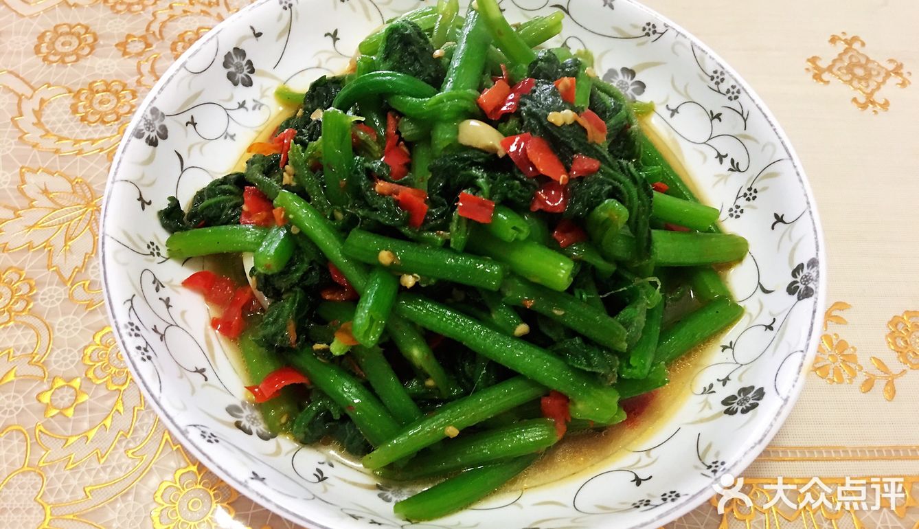 好吃美味绿化你的视野的炒南瓜尖