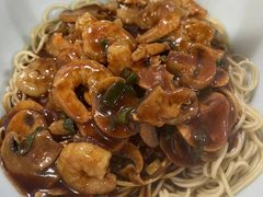 蘑菇虾仁-常熟炒浇面·沁园春面馆