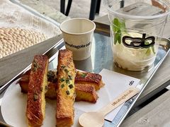 葱香黄油吐司条➕浓缩椰子冰淇淋-cab意式gelato冰淇淋