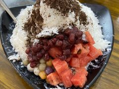 椰奶味雪花冰-串妹花式冰粉(乐山总店)