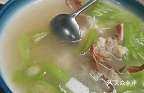 Luffa and Swimming Crab Soup