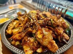 鱿鱼炒五花肉-富乐满韩国正宗炸鸡韩国料理(虹泉路店)