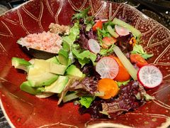 蟹肉酪梨有几嫩叶色拉-老乾杯和牛烧肉(王府中环店)