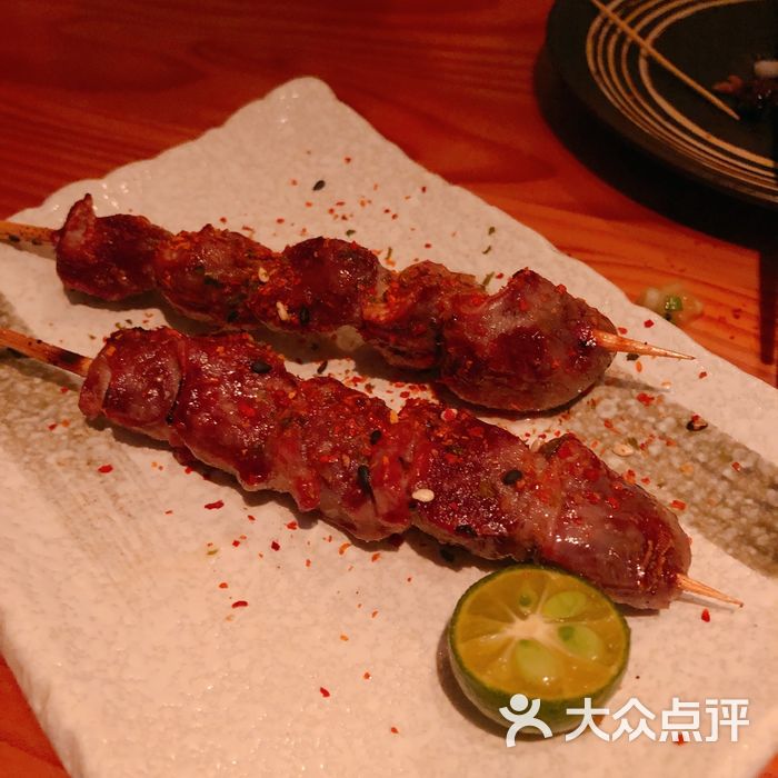 鸟啸炭火烧酒场烤白肝图片-北京日本料理-大众点评网
