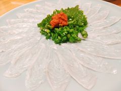 河豚鱼菊盛薄切-天正河鲀·河豚亭(大连店)