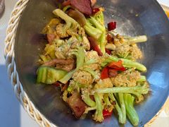 干锅腊肉花菜-避风塘·老港味餐厅(虹口龙之梦店)
