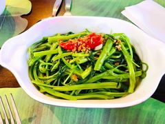 秘制虾酱炒空心菜-帕蓝·暹罗料理(曲阳店)