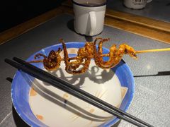 烤鱿鱼须-探鱼·鲜青椒爽麻烤鱼(东城万达广场店)