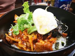 鱿鱼五花肉拌饭-米屋石锅拌饭(师大店)