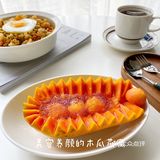 早餐食光～爆香虾仁咖喱炒饭➕木瓜燕窝碗