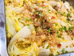 白灼蒜蓉生菜-番禺大岗仙庙烧鸡(芳村店)