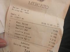 账单-Mercato莫卡多露台餐厅与酒吧(K11店)