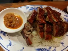 烧鸭油鸡双拼饭-玫瑰苑烧腊饭店