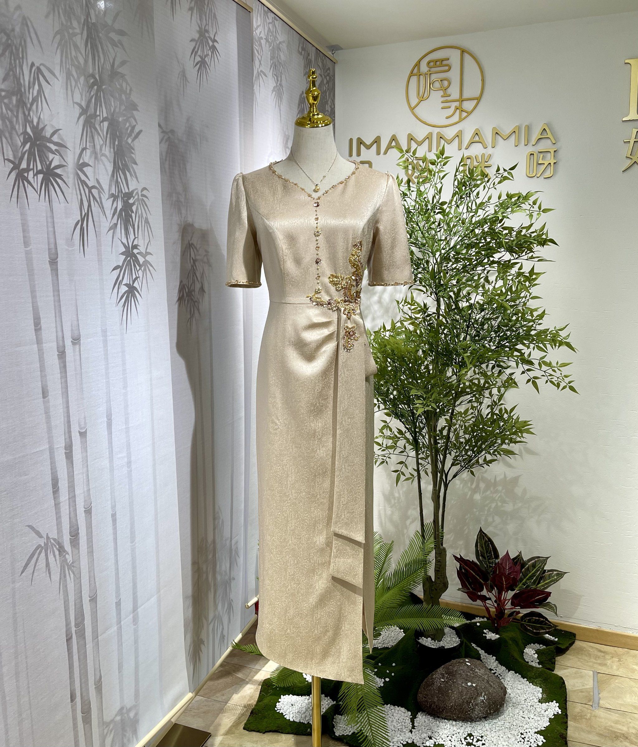 北京旗袍定制 婚礼妈妈装喜婆婆装 备婚日常
