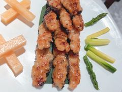 鲜羊肚菌煎酿虾饺皇-渔意如意·首创金鲷顺德鱼生