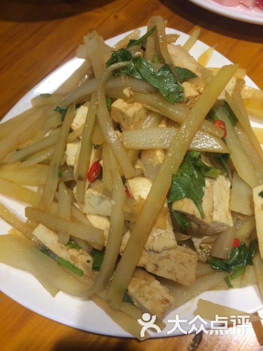 土豆条拌豆腐