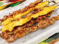 带皮鸡肉串-新疆阿力烧烤