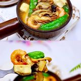 🔥[愉快]六鲜菌菇海鲜豆腐什锦汤，鲜掉眉毛木有人管哟……