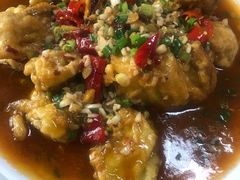 鱼香茄饼-龙潭李鸭子同乐饭店