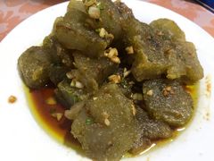 油煎山竽粉-胡老三家土菜馆·老店地方特色菜·招牌茅山地锅老鹅