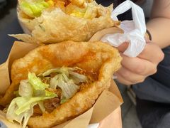 -小红车炸蛋葱油饼