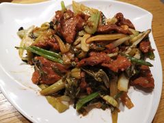 自制酸菜炒牛肉-宏记广东客家菜(丰汇店)