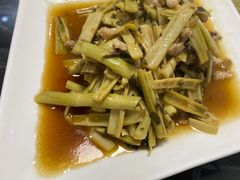 小笋老菜肉丝-天目湖刘老四农庄