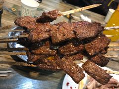 烤牦牛肉串-大胡子烤羊肉清真(天海夜市总店)