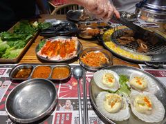 招牌芝士扇贝-青瓦炭韩潮烤肉(花园道店)