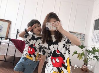 非常好看的米奇亲子装穿起来啦