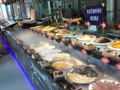 自助取餐区-渔民船说·北塘海鲜·天津菜·海肠捞饭(北塘古镇店)