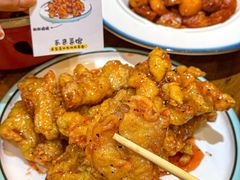 -东来菜馆•手抓海鲜家常菜•海鲜锅贴(鸽子窝店)